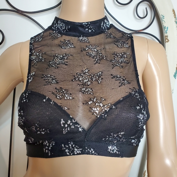 Victoria's Secret silver sparkly bralette large - Picture 2 of 8